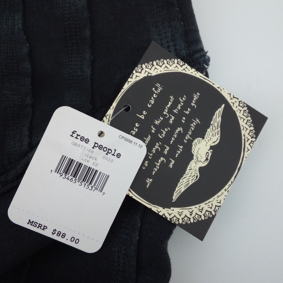 NWT Free People Movement Hybrid Leggings Black Gray Exposed Hem XS - Picture 14 of 15